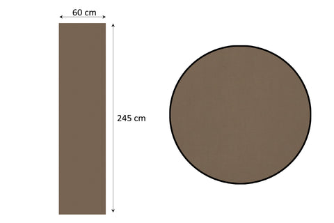Sliding curtain opaque 60x245cm