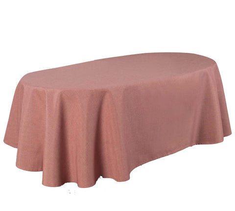 Aspect lin brillant / nappe / ovale