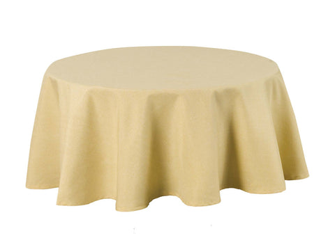 Brilliant linen look / tablecloth / round