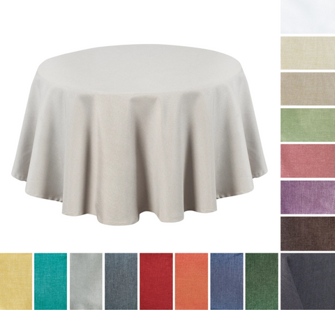 Aspect lin brillant / nappe / ronde