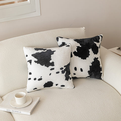 Cuddly blanket cow pattern / 150x200cm / cushion cover / 40x40 / 50x50 / bedspread