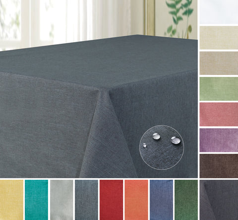Aspect lin brillant / nappe carrée / largeur 135