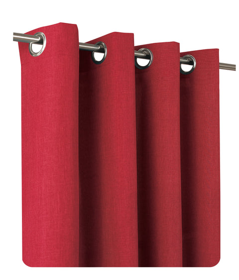 Aspect lin brillant / rideau / oeillets et volants / 140x245cm